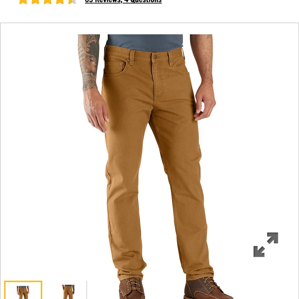 Carhartt Brown Straight Fit Pants